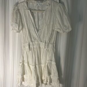 White Eyelet Lace Dress